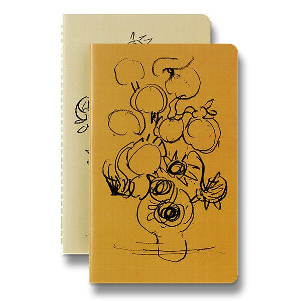 Sešity Moleskine Cahier Van Gogh L, linkovaný, 2 ks