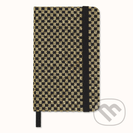 Zápisník Moleskine Holiday Shine Gold - tvrdé desky XS, čistý, černozlatý