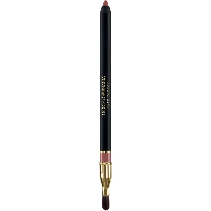 Dolce&Gabbana My Lip Overliner tužka na rty se štětečkem odstín 14 My Rosewood Pink - Rosy Neutral Toned Pink 1.2 g