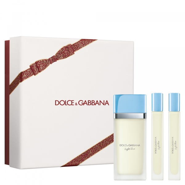 Dolce&Gabbana Light Blue EDT Mini Trio Gift Set dárková sada pro ženy