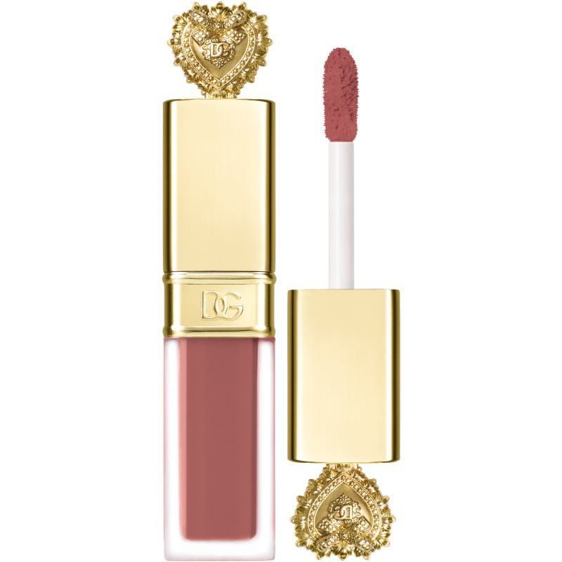 Dolce&Gabbana Flawless Everkiss Liquid Lip Mini matná tekutá rtěnka odstín 105 Respect - Rosy Nude 3 ml