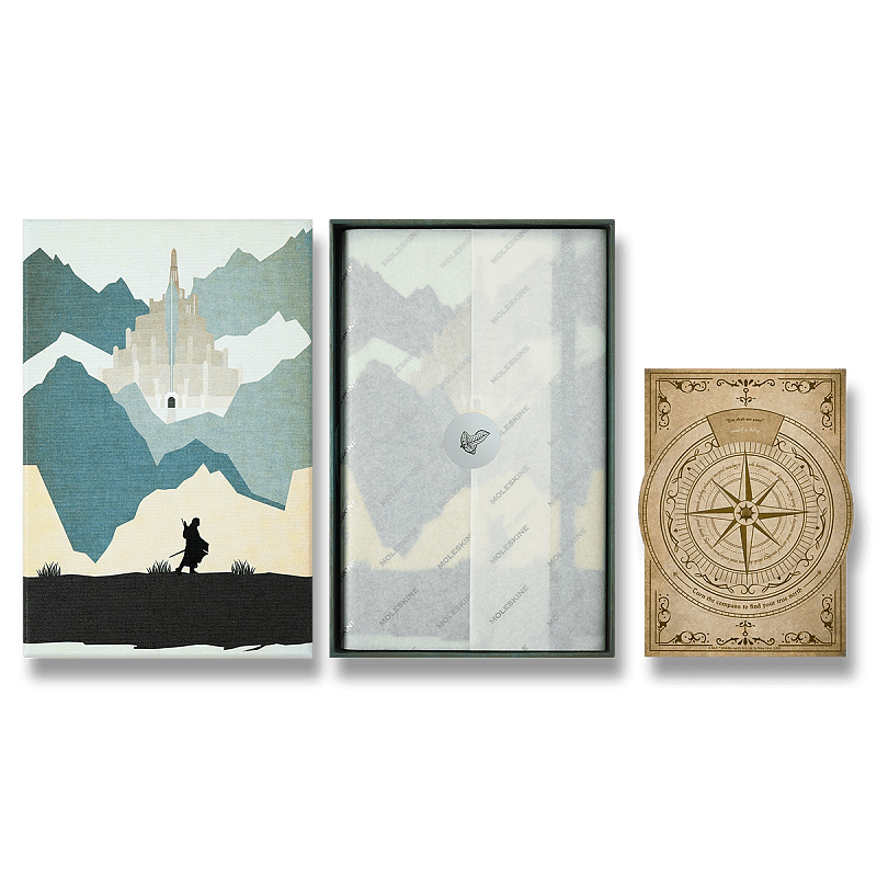 Zápisník Moleskine Lord of the Rings Aragorn - tvrdé desky L, linkovaný, sběratelská edice