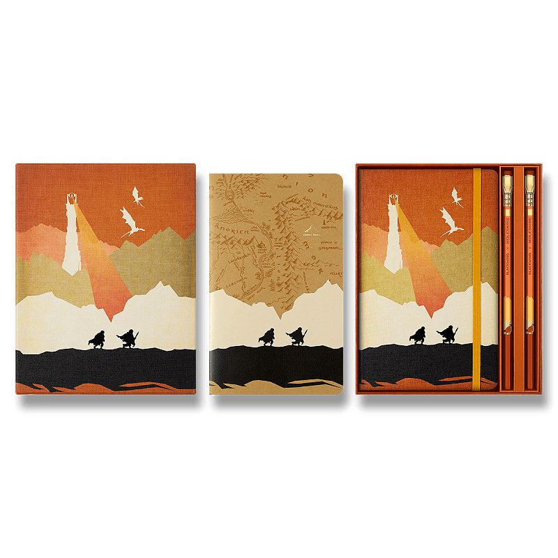 Sada Moleskine Lord of the Rings - zápisník, sešit, tužky L, dárková sada, sběratelská edice