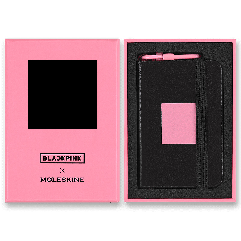 Zápisník Moleskine Blackpink Charm - tvrdé desky mini, čistý, černorůžový