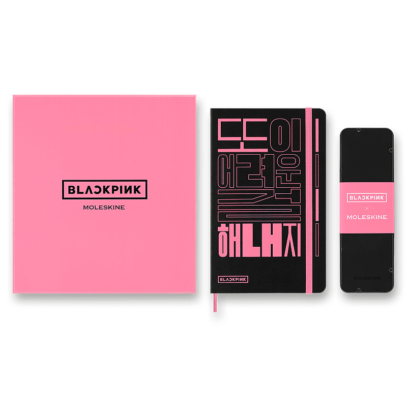 Moleskine - kreatívna sada Blackpink (skicár a farebné ceruzky)