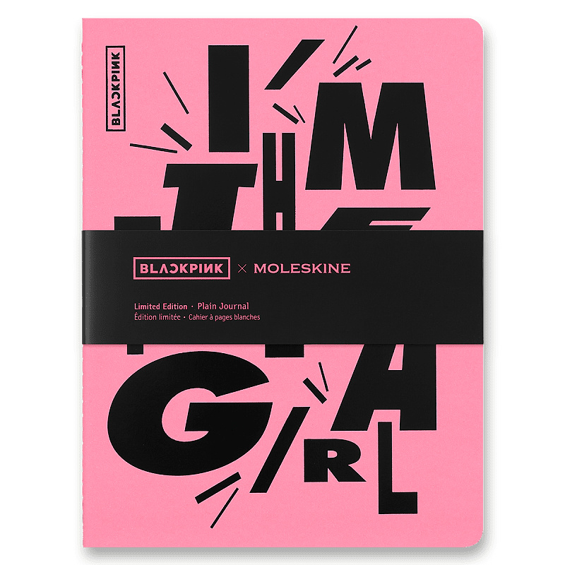 Sešit Moleskine Cahier Blackpink XL, čistý, černorůžový