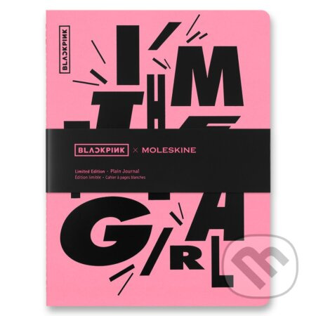 Sešit Moleskine Cahier Blackpink XL, čistý, černorůžový
