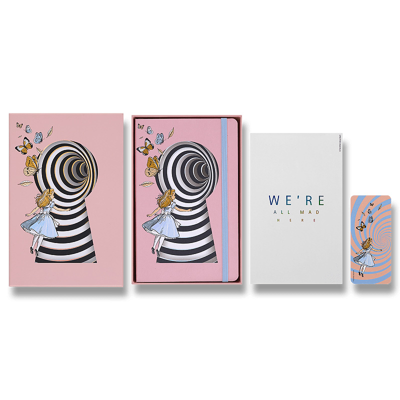 Zápisník Moleskine Alice in Wonderland - tvrdé desky L, linkovaný, sběratelská edice