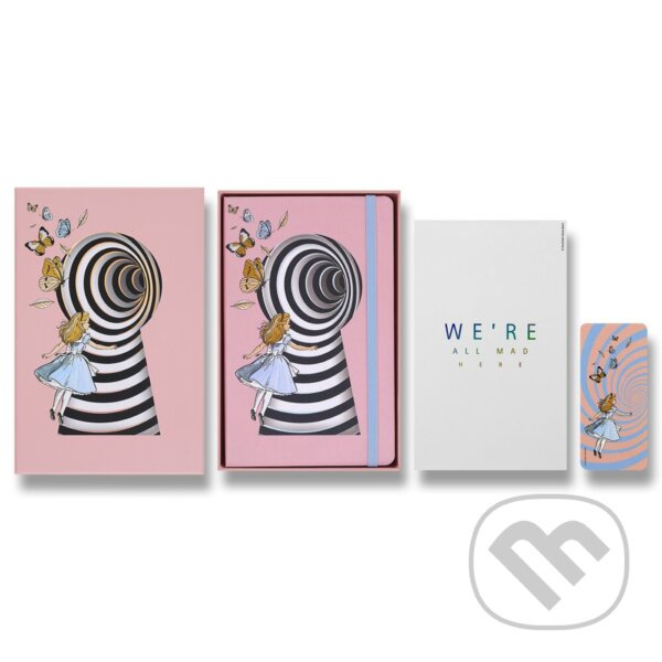Zápisník Moleskine Alice in Wonderland - tvrdé desky L, linkovaný, sběratelská edice