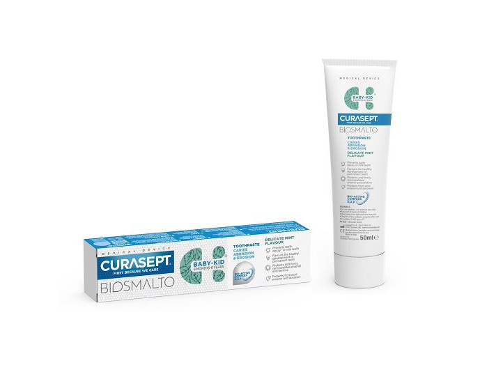 CURASEPT Biosmalto 6 měsíců-6 let s fluoridem jemná máta 50 ml