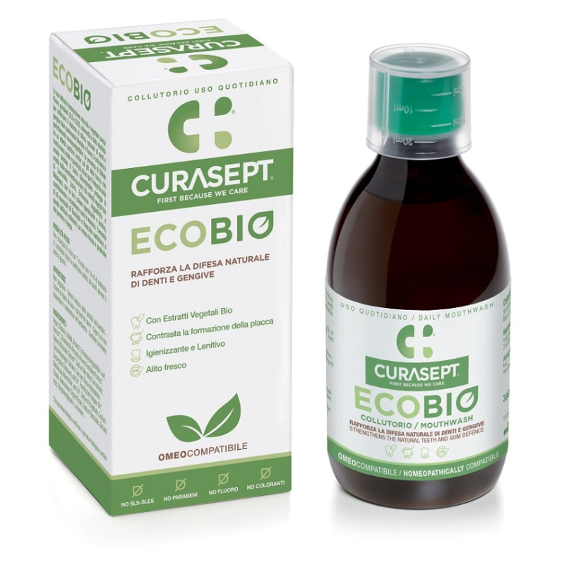 Curasept EcoBio Mouthwash ústní voda 300 ml