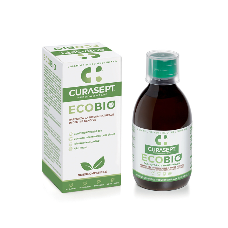 Curasept EcoBio Mouthwash ústní voda 300 ml