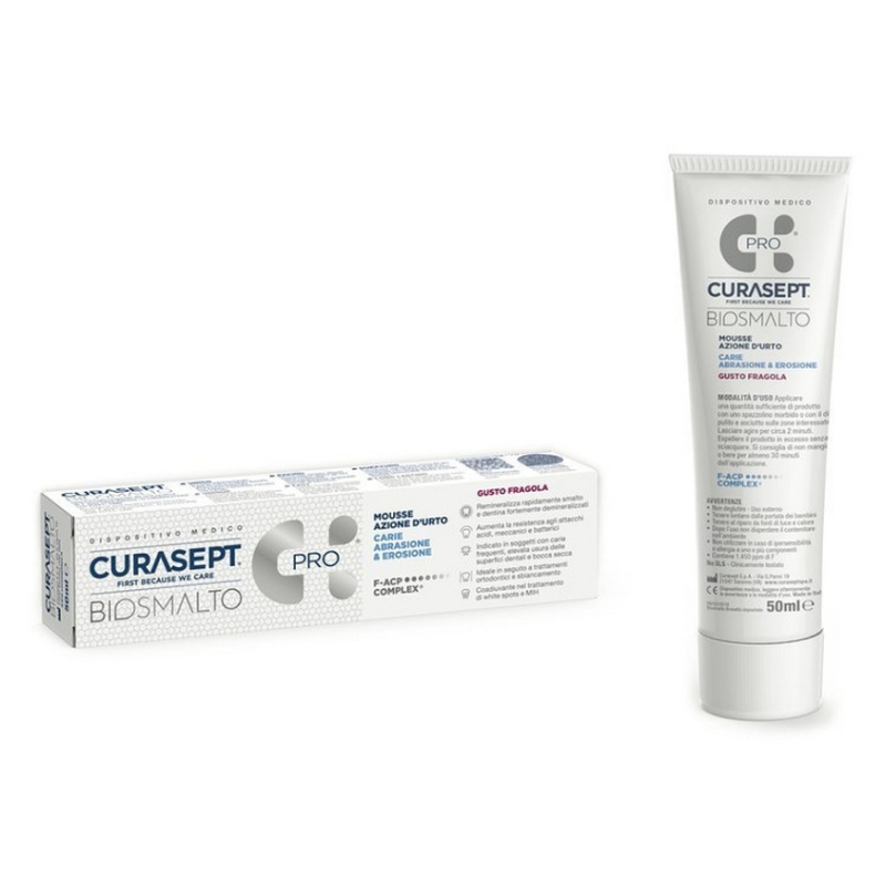 CURASEPT Biosmalto mousse abraze & eroze jahoda 50 ml