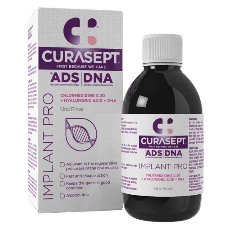 Curasept Implant PRO ústní voda 200 ml