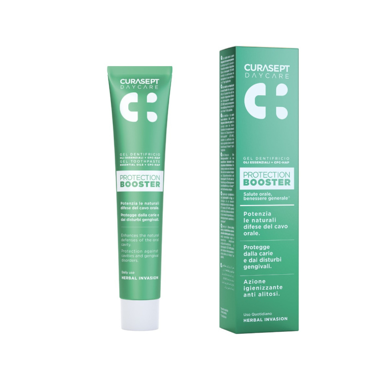 Curasept Daycare Protection Booster Herbal gelová zubní pasta 75 ml