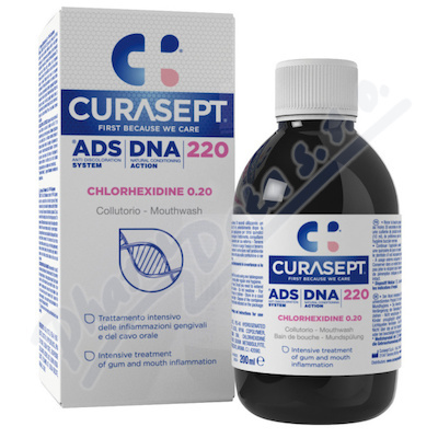 CURASEPT Ads dna 220 ústní voda, 0.2% CHX 200 ml