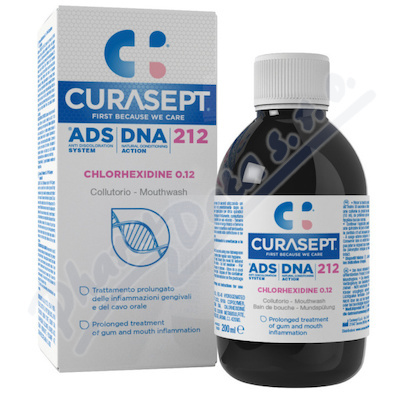 CURASEPT Ads dna 212 ústní voda  0.12% CHX 200 ml