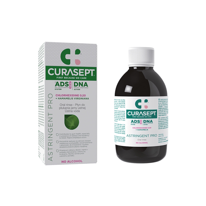 Curasept ADS DNA Astringent Pro ústní voda 200 ml
