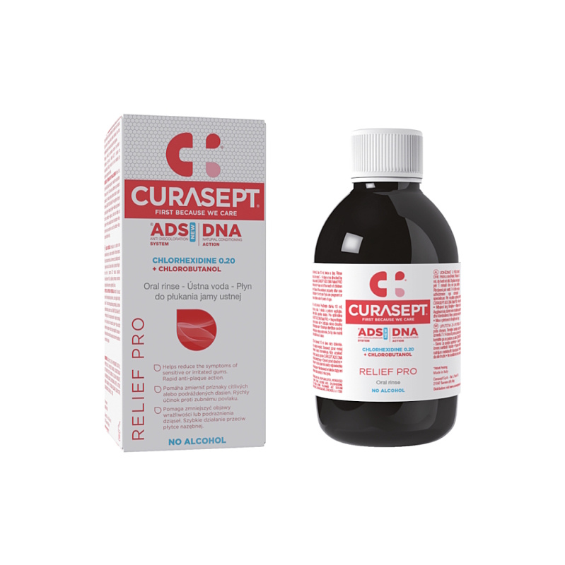 Curasept ADS DNA Relief Pro ústní voda 200 ml