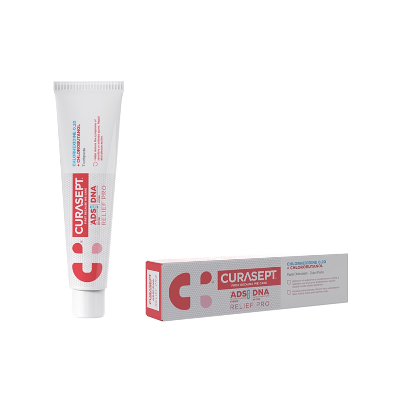 Curasept ADS DNA Relief Pro gelová zubní pasta pro citlivé dásně 75 ml