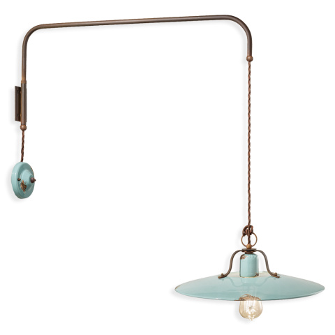 Ferroluce Nástěnné retro svítidlo COUNTRY, š. 69 cm, 1xE27