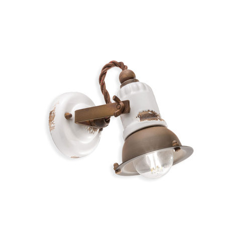 Ferroluce Nástěnné retro svítidlo LOFT, š. 18 cm, 1xE14