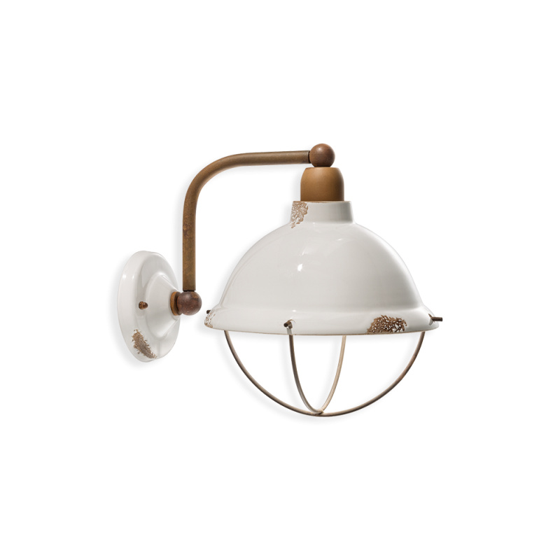 Ferroluce Nástěnné retro svítidlo INDUSTRIAL, š. 30 cm, 1xE14