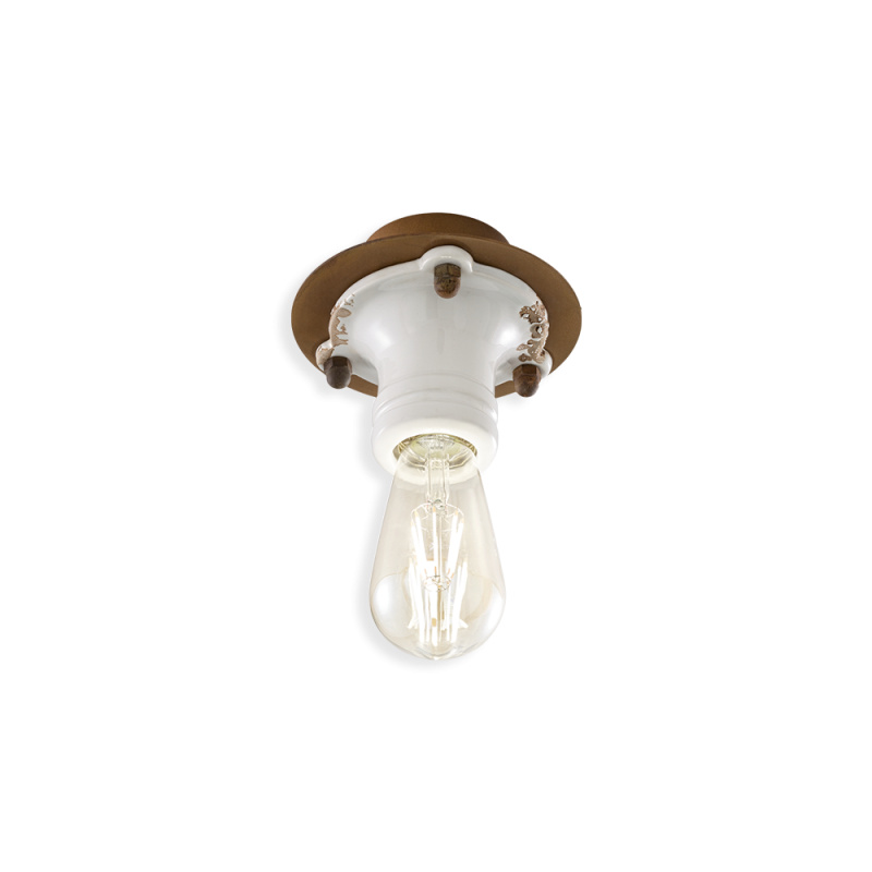Ferroluce Stropní retro svítidlo PIPES, v. 12 cm, 1xE27