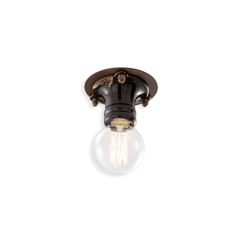 Ferroluce Stropní retro svítidlo PIPES, v. 8 cm, 1xE27