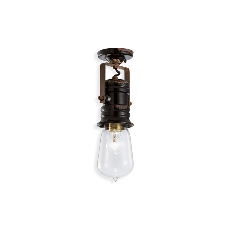 Ferroluce Stropní retro svítidlo URBAN, v. 40 cm, 1xE27