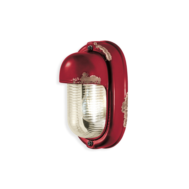 Ferroluce Nástěnné retro svítidlo VINTAGE, v. 24 cm, 1xE27 Barva: Rudá červená
