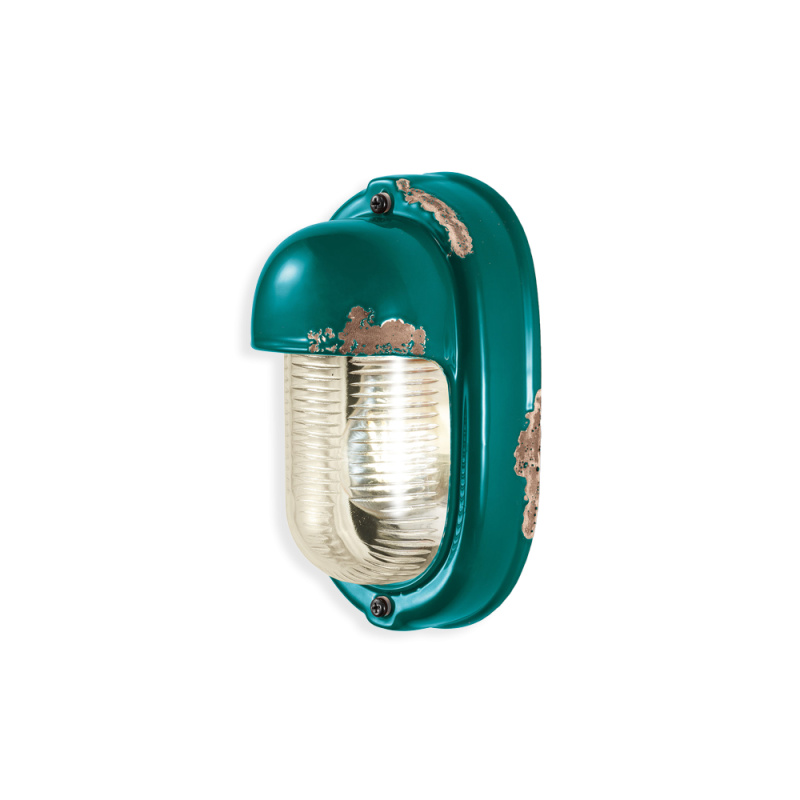 Ferroluce Nástěnné retro svítidlo VINTAGE, v. 24 cm, 1xE27 Barva: Olivová zelená