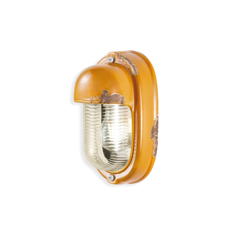 Ferroluce Nástěnné retro svítidlo VINTAGE, v. 24 cm, 1xE27 Barva: Žlutá