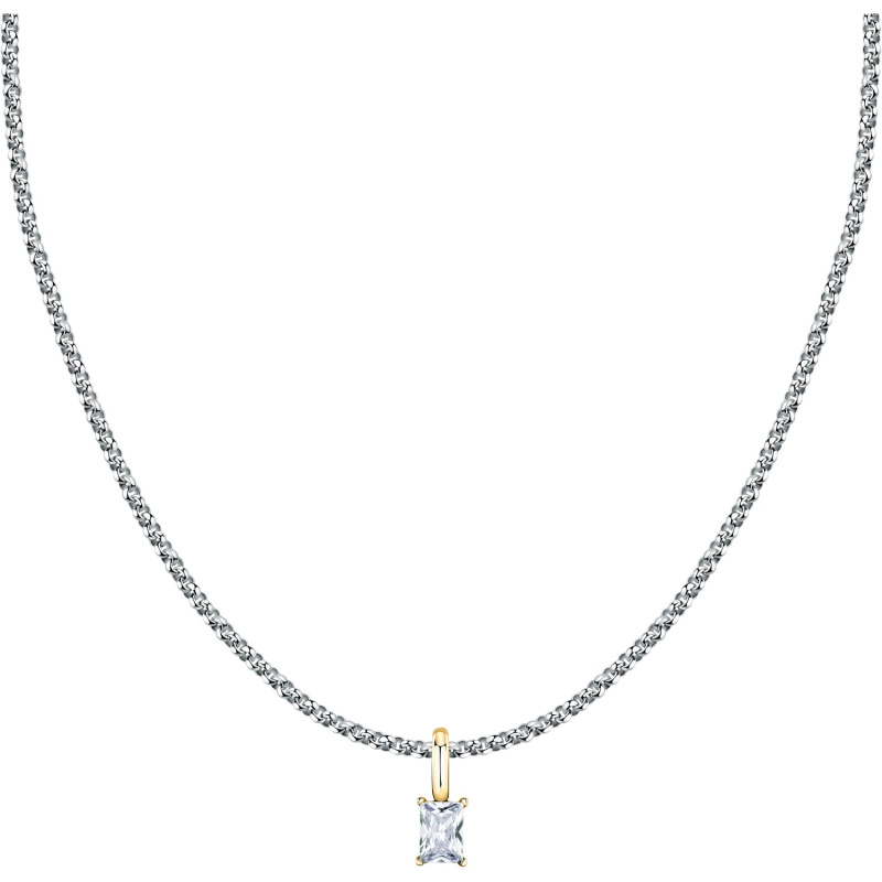 Morellato Elegantní ocelový bicolor náhrdelník Drops SCZ1325