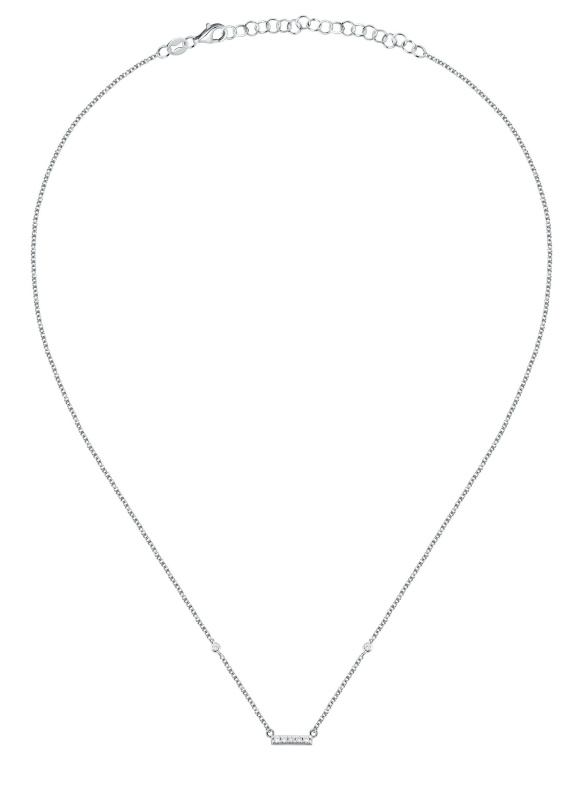La Petite Story Elegantní stříbrný náhrdelník s kubickými zirkony Silver LPS10AWV82