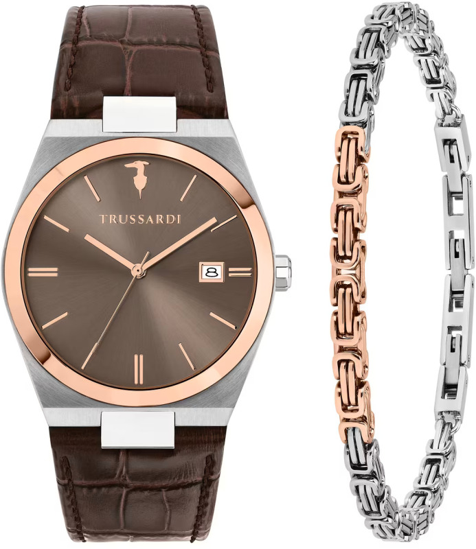 Trussardi Dárkový set T-Milano R2451175001 + náramek