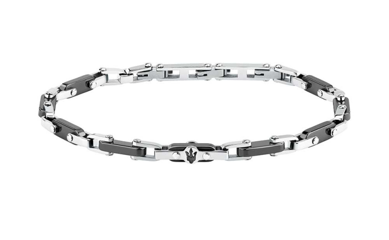 Maserati Fashion ocelový náramek pro muže Ceramic JM226ATZ75