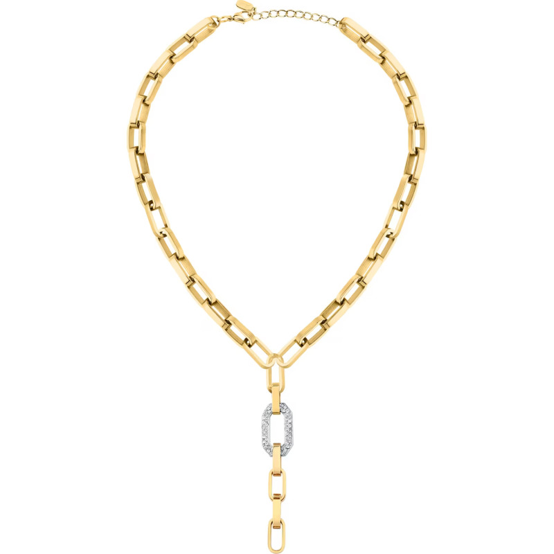 Karl Lagerfeld Pozlacený dámský náhrdelník Chains KLARF01