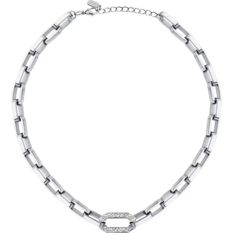 Karl Lagerfeld Ocelový dámský náhrdelník Chains KLARF02