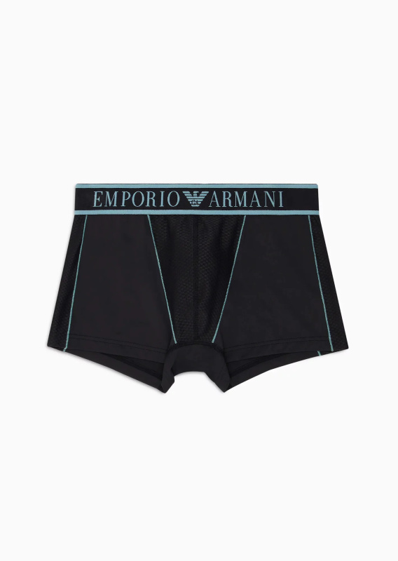 Pánské boxerky 112043 3F532 00020 černé - Emporio Armani XL