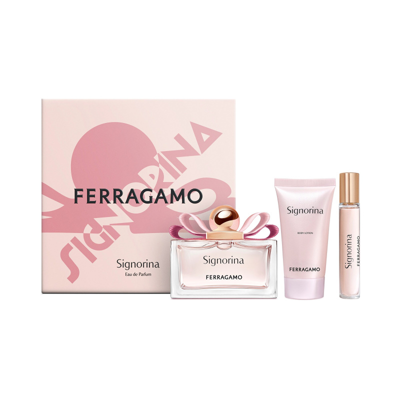 Salvatore Ferragamo Signorina - EDP 100 ml + tělové mléko 50 ml + EDP 15 ml