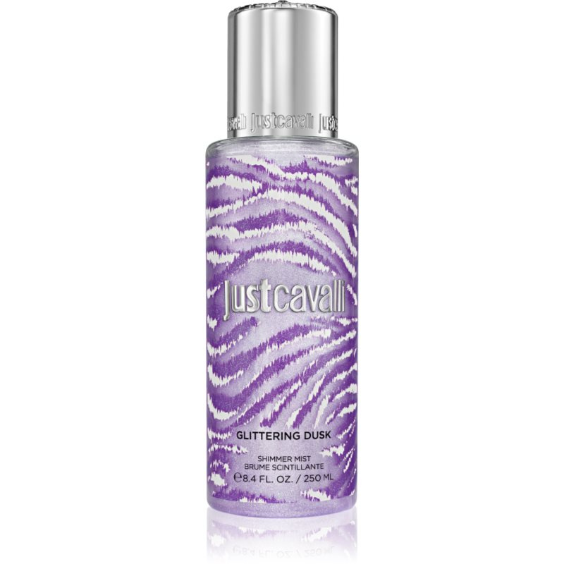Roberto Cavalli Just Cavalli Glittering Dusk rozjasňující mlha na tělo pro ženy 250 ml