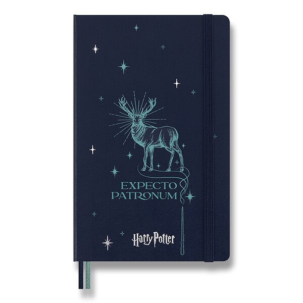 Zápisník Moleskine Harry Potter - tvrdé desky L, linkovaný, modrý