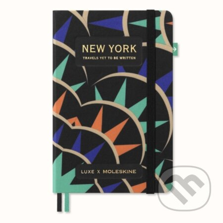 Zápisník Molesline LUXE New York - S, čistý/linkovaný