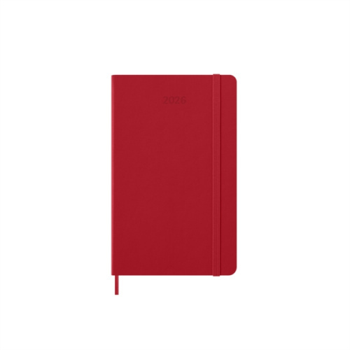 Moleskine 2026 - diář v tvrdých deskách - velikost L, denní, červený