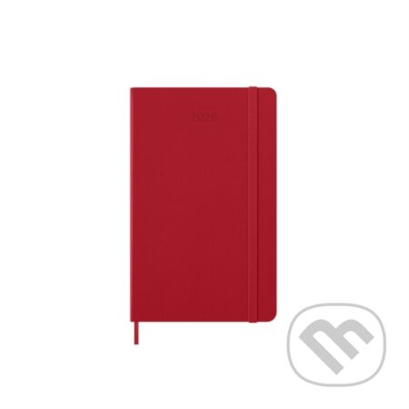 Moleskine 2026 - diář v tvrdých deskách - velikost L, denní, červený
