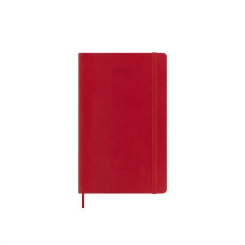 Moleskine 2026 - diář v měkkých deskách - velikost L, denní, červený