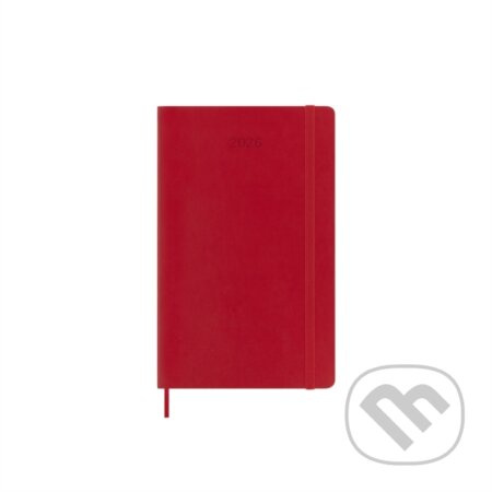 Moleskine 2026 - diář v měkkých deskách - velikost L, denní, červený
