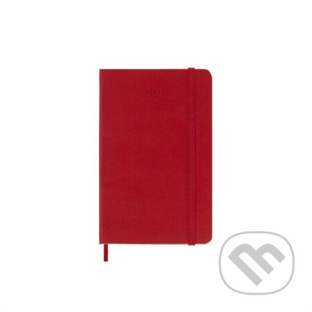Moleskine 2026 - diář v tvrdých deskách - velikost S, denní, červený
