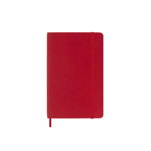 Moleskine 2026 - diář v měkkých deskách - velikost S, denní, červený